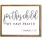 Farmlyn Creek Christian Wall Art, Scripture Sign, Nursery Wall Decor for Baby Room, Playroom, or Religious Home Accent, Bible Verse with 1 Samuel 1 27 For This Child We Have Prayed, 15x11.75 Inch